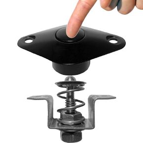 Dzus Small Push Button Retro Quick Latch Release Black 1.050