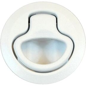 Southco Flush Pull Latch - Pull To Open - Non-Locking White Plastic