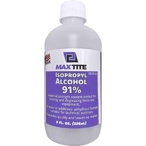 MaxTite Isopropyl Alcohol 91% (1 Gallon, 4 Pack of 32oz)