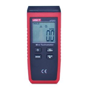 UNI-T UT373 Mini Digital Tachometer, 10~99999 RPM Non-Contact Tachometer Speed Meter Speed Gauge with Backlight, Max/Min/Data Hold, Rotating Speed/Count Function Switching