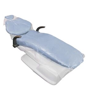 JMU Dental Full Chair Cover, Disposable Clear Plastic Sleeve Protector, 29" x 80", Box of 125
