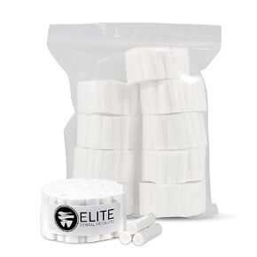 Dental Cotton Rolls - 100% High Absorbent Rolled Cotton for Mouth and Nose - #2 Medium 1.5" Non-Sterile (500)