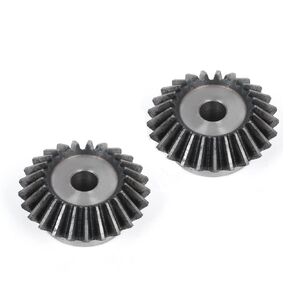 2 Pcs 1.5M 20 Teeth 8/10/12/14/15/16mm Shaft Hole Tapered Bevel Gear 1: 1# 45 Steel 1.5 Module 90 Degree Steering Gear with M5 Fixing Hole(16mm)