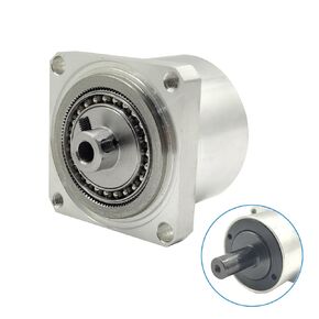 Harmonic Gear Drive Reducer Small Strain Wave Gearbox Gearbox 80:1 Rotary Reduction Actuator, Fits Nema 17 Stepper Motor (Flange Output)