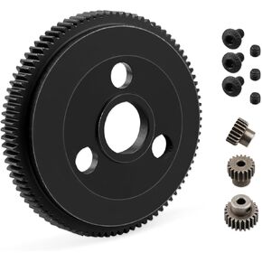 90T 48P Spur Gear with 19T 21T 23T Pinions Gears, Replace 4690, Metal Steel Gear Compatible with Slash/Stampede/Rustler/Bandit 2WD/VXL 1/10 RC Truck in Saudi Arabia