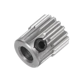 Mod 0.5 Pinion Gear 16 Teeth - [4mm Bore x 5mm Height] Spur Diff Differential Motor Gear for RC Model Car Parts, Gearbox, Electric Grinder Use, Stainless Steel,Silver Tone