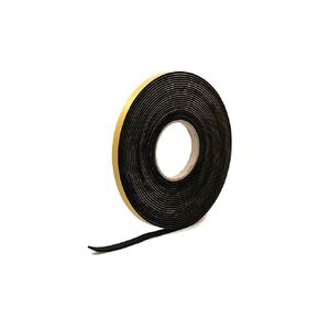 Neoprene Rubber Black Self-Adhesive Sponge Strip 3/4" Wide x 1/8" Thick x 33 feet Long
