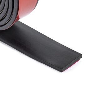Adhesive Rubber Strips Neoprene Rubber Sheets, Rolls & Strips with Adhesive Backing Rubber Pads Self Stick Seal Rubber Gasket Adhesive Back for Matting Padding - 4" Wide x 1/8" Thick x 10' Long