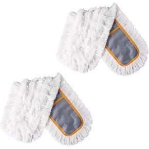 Commercial 24" Dust Mop Pads 2 Pieces Just Fit CLEANHOME Commercial Dust Mop,Grey