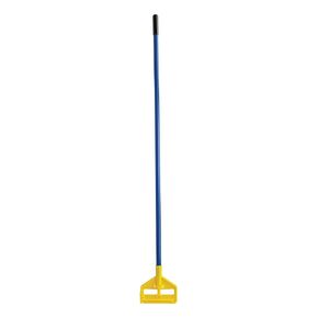 Rubbermaid Commercial Products Invader Fiberglass Wet Mop Handle, 60-Inch, Blue, Heavy Duty Mop Head Replacement Handle for Industrial/Household Floor Cleaning, Quick Change Mop Head Handle