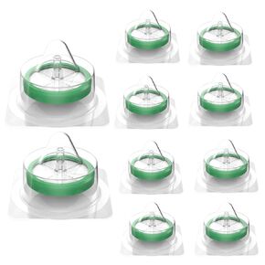 50 Pack Syringe Filters Sterile PES with Glass Fiber Pre-Filters, Hydrophilic Filters 33mm Membrane Diameter, 0.22um Pore Size for Culture Medium, Protein Solution, Individually Packed