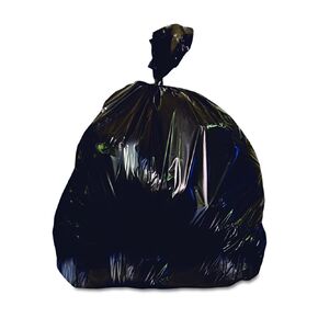 Heritage X7658QK Low-Density Repro Can Liner, 60 gal, 2 mil, 38 x 58, Black (Case of 100)