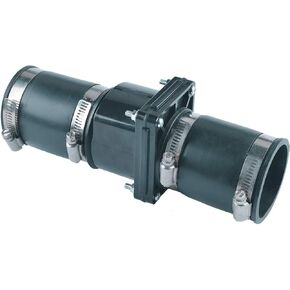Hydro Master Plastic Sump Pump Check Valve with Stainless Steel Clamps 2 inch