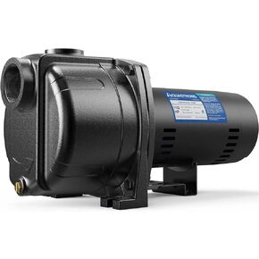 AQUASTRONG 2 HP Centrifugal/Jet Pump, 5200 GPH, 230V, Durable Cast Iron Pump for Lawn Sprinkler and Irrigation