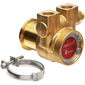 Procon 102A140F11PA Brass Rotary Vane Pump, 3/8" NPTF, 154 GPH