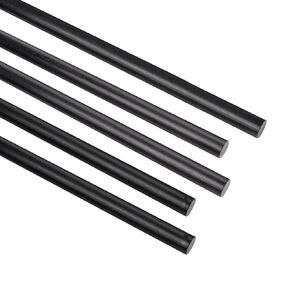 ARRIS 2mm Carbon Fiber Rod, 1.0mm 1.5mm 2.5mm 3mm 4mm 5mm 6mm 7mm 8mm 9mm 10mm Available, Solid 3K Carbon Rod Bar 400mm Length 15.7inch for RC Airplane Repair DIY Craft, 5PCS