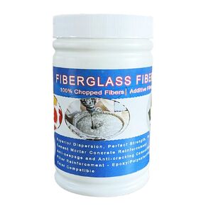 2Lbs 1/4" Chopped Fiberglass Strands Fiberglass Filler Reinforcement Fiberglass for Cement Mortar Concrete Anti-Seepage and Anti-Cracking Cement Mix AR-Glass