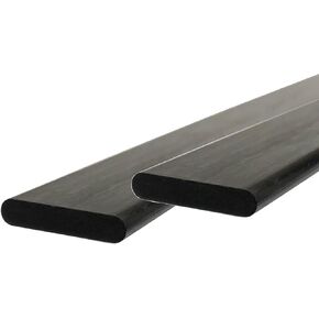 – Flat Carbon Fiber RODS - 12mm x 3mm x 1000mm – Pultruded Flat Solid Rod - Black Matte Finish - Pure Solid Carbon Fibre Flat Strips - for RC Planes-Drones, Boat DIY Craft Projects in Kuwait