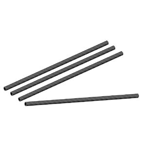 uxcell Carbon Fiber Round Tube 6mm x 4mm x 400mm 3K Roll Wrapped Matt Surface for RC Airplane Quadcopter 4Pcs