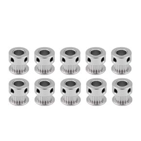 GT2 Pulley 20 Teeth 5mm bore for 6mm Width 20T Timing Belt Pulley Wheel Aluminum for 3D Printers - 10 PCS