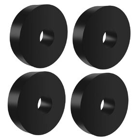 Masmoc 10 Pcs Rubber Isolation Pads Thick Rubber Washers 1.5 Inch OD 0.5 Inch ID 0.4 Inch Thick Mechanical Vibration Damping Pads Anti Vibration Isolation Pads Rubber Isolator Washer (10),Black in Kuwait
