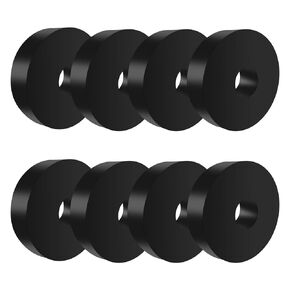 8 Pcs Rubber Isolation Feet Pads Thick Rubber Washers 1.5 Inch OD 0.5 Inch ID 0.4 Inch Thick Mechanical Vibration Damping Pads Anti Vibration Isolation Pads Rubber Isolator Washer