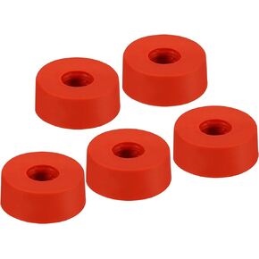 MECCANIXITY Anti Vibration Isolation Washer 30x10x10mm Round Spacer Rubber Pads Vibration Suppression for Central Air Conditioner Bolts Accessories, Red Pack of 5