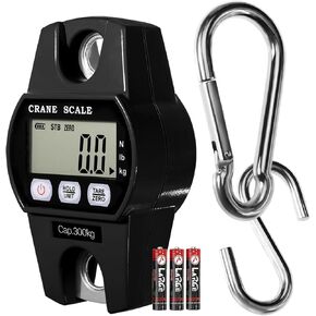 Digital Hanging Crane Scale 660LB/300KG， Deer Hunting Scales, Farm,Fishing, Fish, Meat，Game,Luggage Scale with Hold/Tare in Kuwait