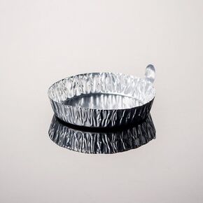 Aluminum Sample Pan for Moisture Analyzers - 128x5mm(5x0.2 inches) Disposable Aluminum Foil Weighing Dish for Laboratory Moisture Balances, Pack of 100 (90ml)
