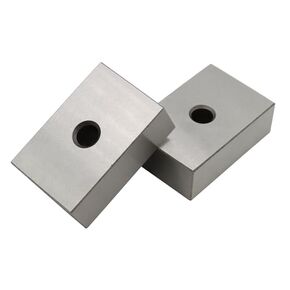 1-2-3 Blocks Set Matched Pair 23 Holes .0002" Squareness Hardened Steel Setup Blocks Ultra Precision Machinist 1"x2"x3" Blocks for Machinist Woodwork Metalwork (1 Hole)
