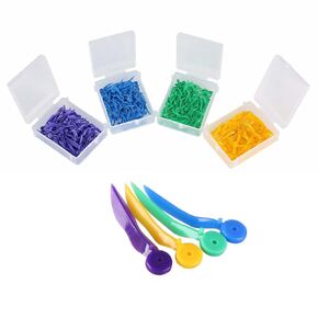 400Pcs Dental Matrix Wedges, Dental Plastic Wedge Disposable Fixing Wedge with Hole, Teeth Interproximal Wedges