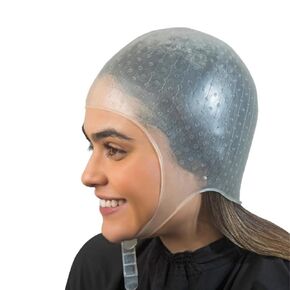 Dompel Silicone Highlight Hair Cap Color White Type Athenas | hair highlighting cap | Salon-Quality Hair Highlights | Suitable for all hair types | Model 400-SA