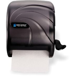San Jamar Oceans Plastic Lever Roll Towel Dispenser, Black Pearl, 1.5" Core Diameter