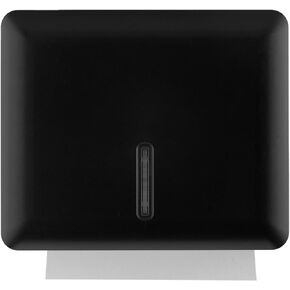 Multifold Paper Towel Dispenser Wall Mount (Black), Folded Hand Towel Dispenser for Bathroom/Restroom (Holds up to 300 Towels), Commercial Paper Towel Holder, Trifold Paper Towels Dispenser by EnBath