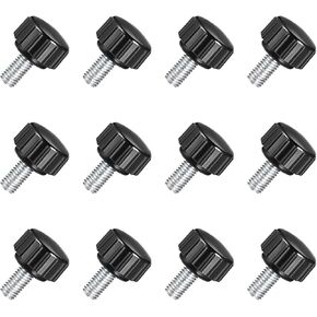 4pcs M6 x 20 mm Thumb Screw Male, Carbon Steel Thread Clamping Knurled Knobs, Metric Grip M6 Thumbscrew with Thermoset Plastic Knob Handle in Kuwait