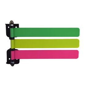 291861 High Visibility Neon Exam Room Status Signal Flag System for 1 Flags, 8" Length