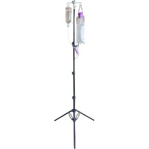 Portable IV Pole Collapsible for Traveling, Adjustable IV Pole Stand Feeding Tube Holder Stand, for Pediatric Nursing Clinic Home Care Travel (Black)