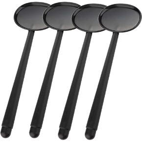 4 Pack Black Handheld Eye Occluder Plastic Vision Optics Optometry Instrument for Eye Chart Exam