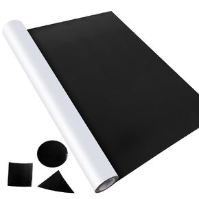 Blank Magnetic Sheet Roll,24"x 3’Strong Magnet Sheets Flexible Roll,30Mil Thickness Magnetic Paper Non Adhesive,White Vinyl Front-Printable-Sign Sheet Safe for Vehicles DIY Craft Projects