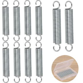 10 Pcs SP 9600 Stainless Steel Extension Spring 1/4 Inch x 1-1/2 Inch Spring Extension 0.035 Inch Mechanical Extension Springs