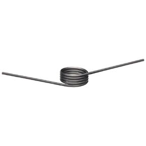 Music Wire Torsion Spring, Right Hand Wind Direction, 120° Deflection, 0.275" OD, 0.02" Wire Size, 1" Leg Length, 0.187" Mandrel Size, 0.113" Min. Axial Space (Pack of 10)