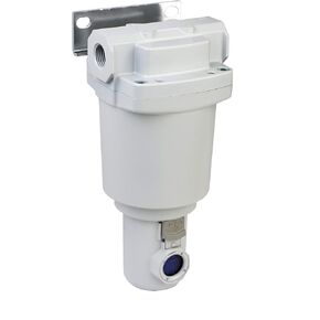 PneumaticPlus SDD450-N04F in-Line Desiccant Air Dryer 1/2" NPT - Metal Bowl w/Large Dome, 1 Quart Blue Desiccant Bead