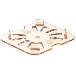 Carlisle FoodService Products Storplus Food Pan Drain Shelf Drain Tray for Kitchens, Restaurants, and Hotels, High Heat Plastic, 1/6 Size, Amber