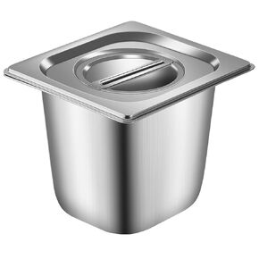 1/2 8 Pack Stainless Steam Hotel Pan, 4" Deep 1.2 mm Thick Stainless Steel Jam Steam Pan, Steam Table Pans, Catering Storage Metal Food Pan for Party, Restaurant, Hotel