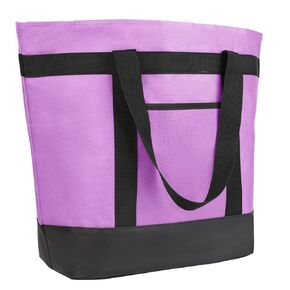 Insulated Reusable Tote Bag for Grocery Shopping for Women/Men, Pizza/Food Delivery Bag to Keep Food Cold/Hot for Uber Eats/Doordash/Grubub, Cooler bags for Travel/Beach/Picnic, Grey