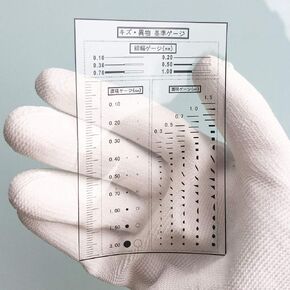 Flaw Detection Gauge SEC Size Estimation Chart (Transparency) for Defects and Measuring (Transparent, 1)
