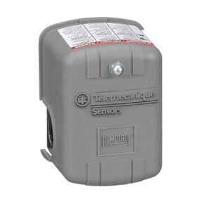 9013FHG12J52 Air-Compressor Pressure Switch, 125 psi Set Off, 30 psi Fixed Differential, 1/4" NPSF Internal, Grey