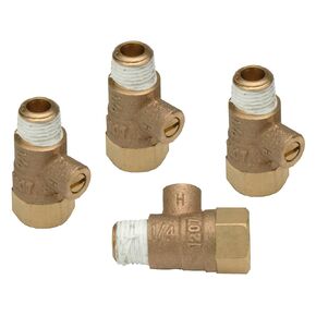 Zurn RK18-860XL Wilkins 0.125" Lead Free Law Compliant Test Cocks, Pack of 4, Fits 0.25" to 1" Backflow Preventers, 1/8" Standard
