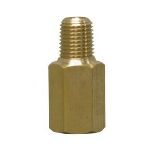 Winters SSN Series Heavy Oil Brass Snubber, 10000 psi, 1/4" NPT Male x 1/4" NPT Female