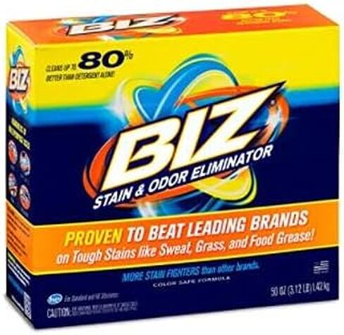 Biz Laundry Detergent Powder Booster, Stain & Odor Removal - 4-Pack, 80 Ounce Boxes in Saudi Arabia